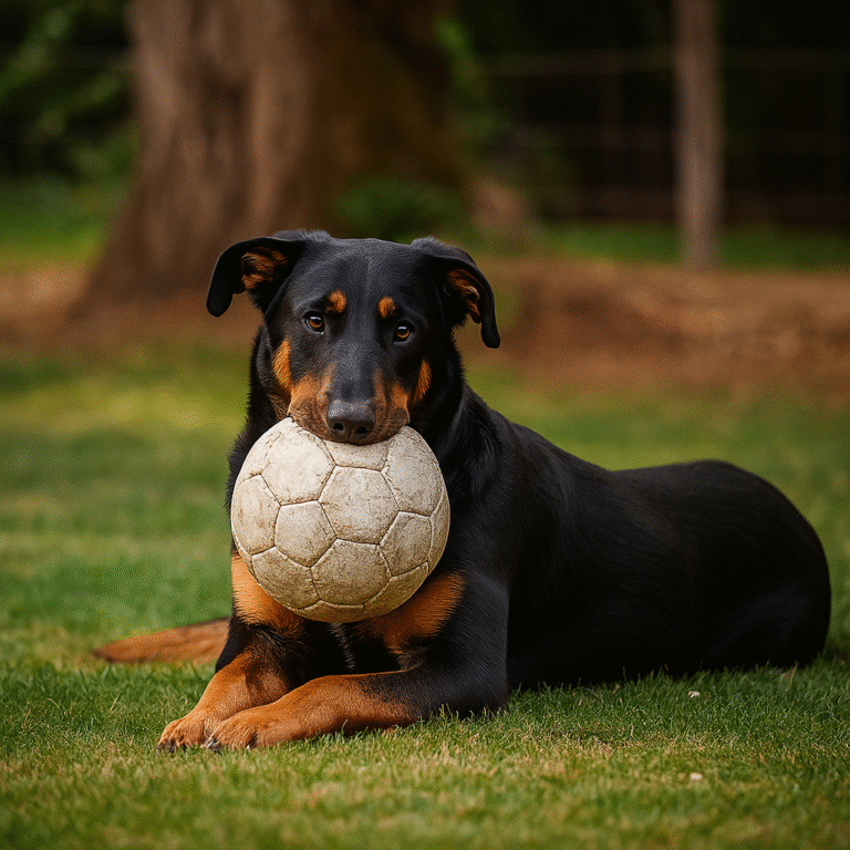 20250926 1637 dog with ball remix 01k6377r3ye0p875xr6cpr99qr